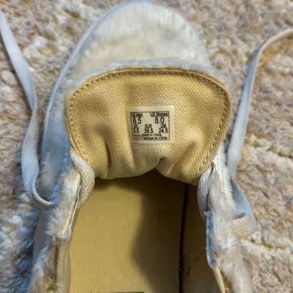 Cream Fluffy Vans - Picture 6 of 6